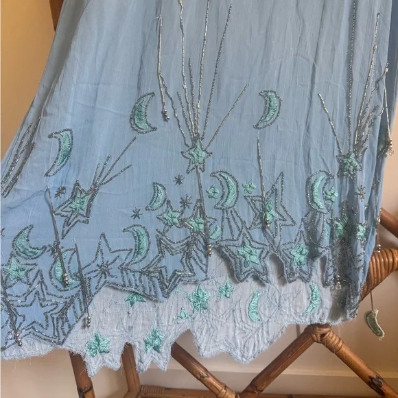 Free People Blue Esme Embellished Maxi Dress - Picture 5 of 7